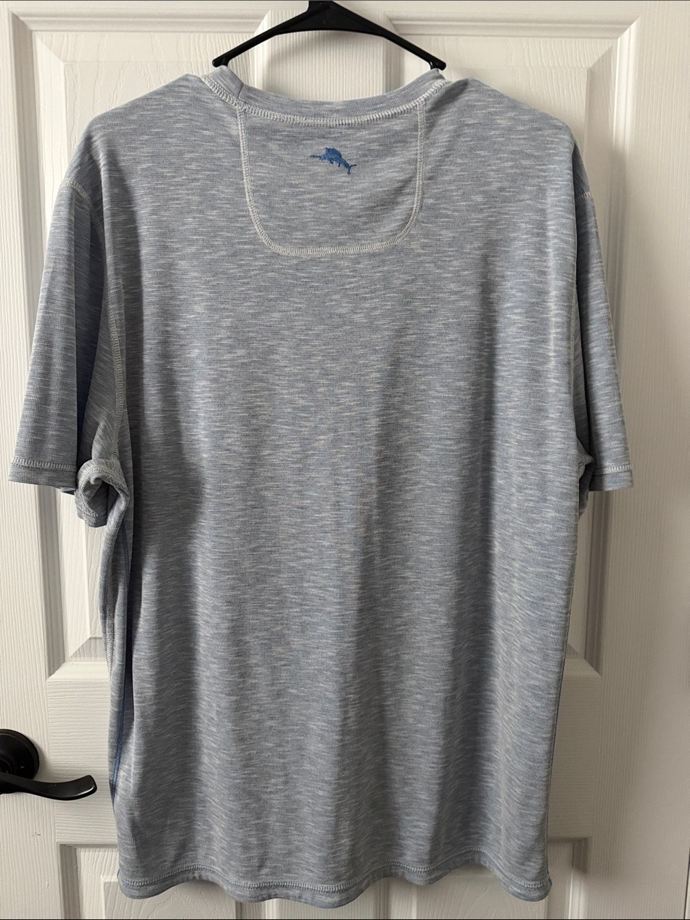 Tommy Bahama Reversible T-shirt. Gray/light blue. Size Medium?…Good condition!